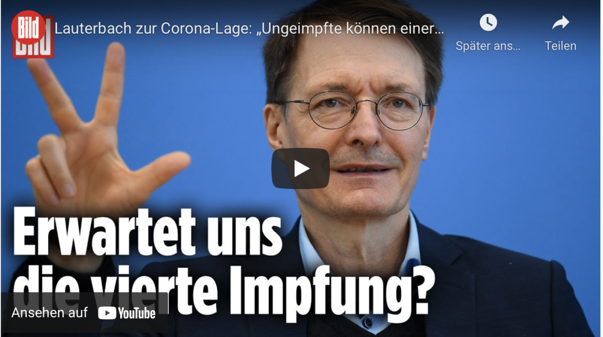 Erwartet uns die vierte Impfung: „Ungeimpfte können einer Ansteckung nicht entgehen“!