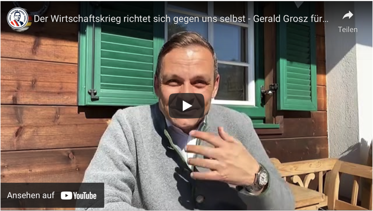 Der Wirtschaftskrieg richtet sich gegen uns selbst!