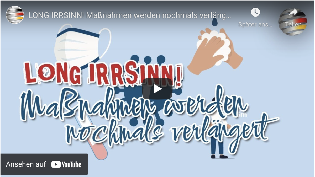 LONG IRRSINN! Maßnahmen werden nochmals verlängert!