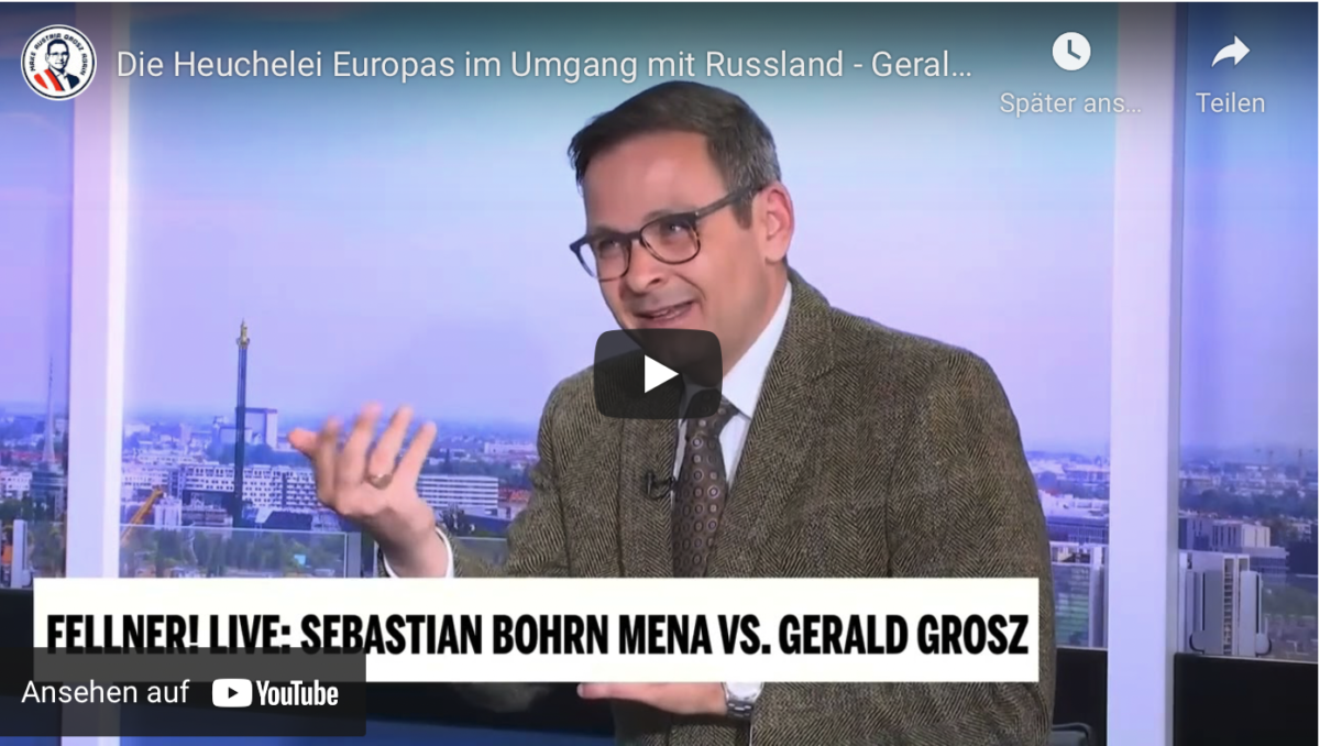 Die Heuchelei Europas im Umgang mit Russland!