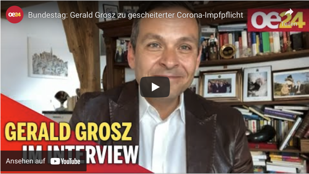 Bundestag: Gerald Grosz zu gescheiterter Corona-Impfpflicht!