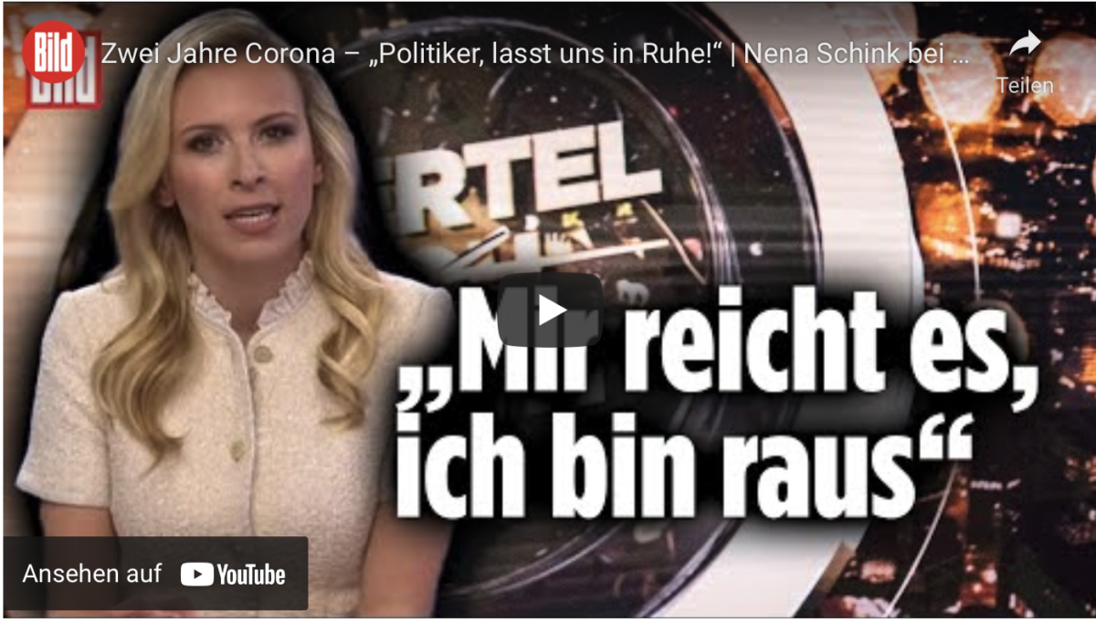 Zwei Jahre Corona – „Politiker, lasst uns in Ruhe!“!
