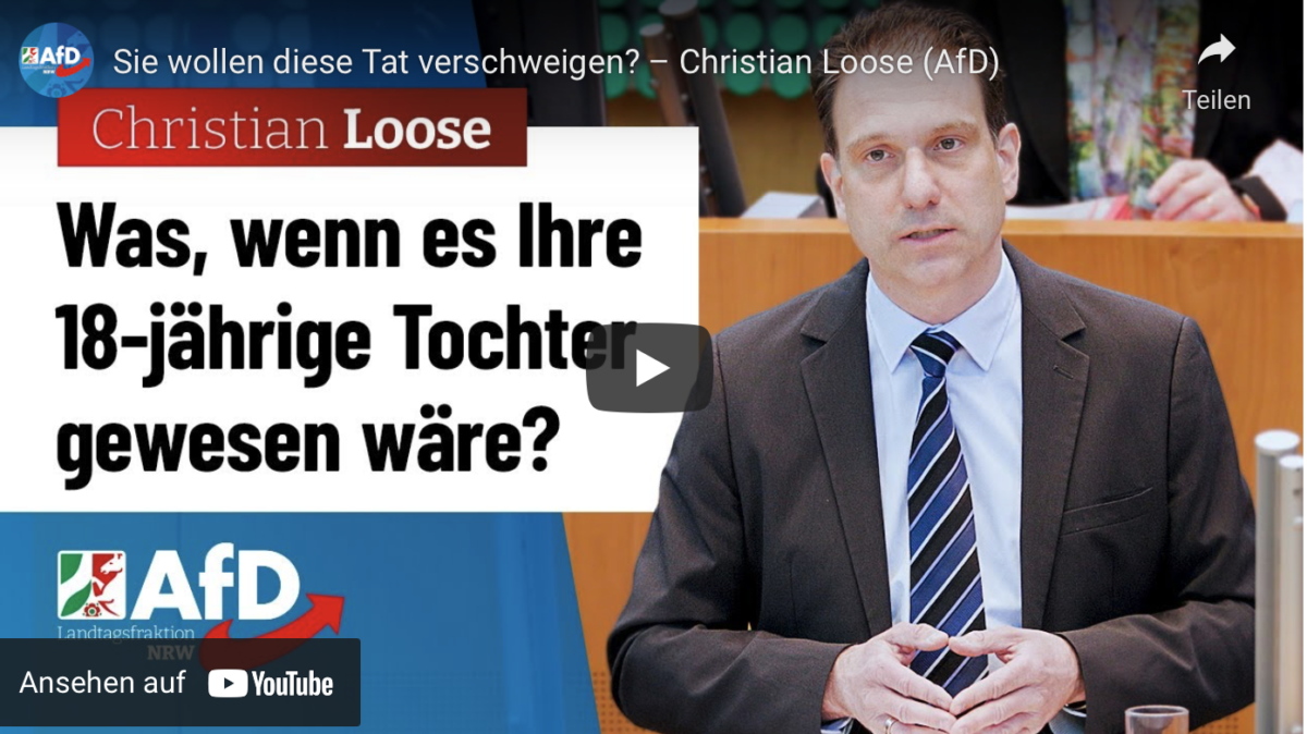 Sie wollen diese Tat verschweigen? Wenn es Ihre 18-jährige Tochter gewesen wäre?