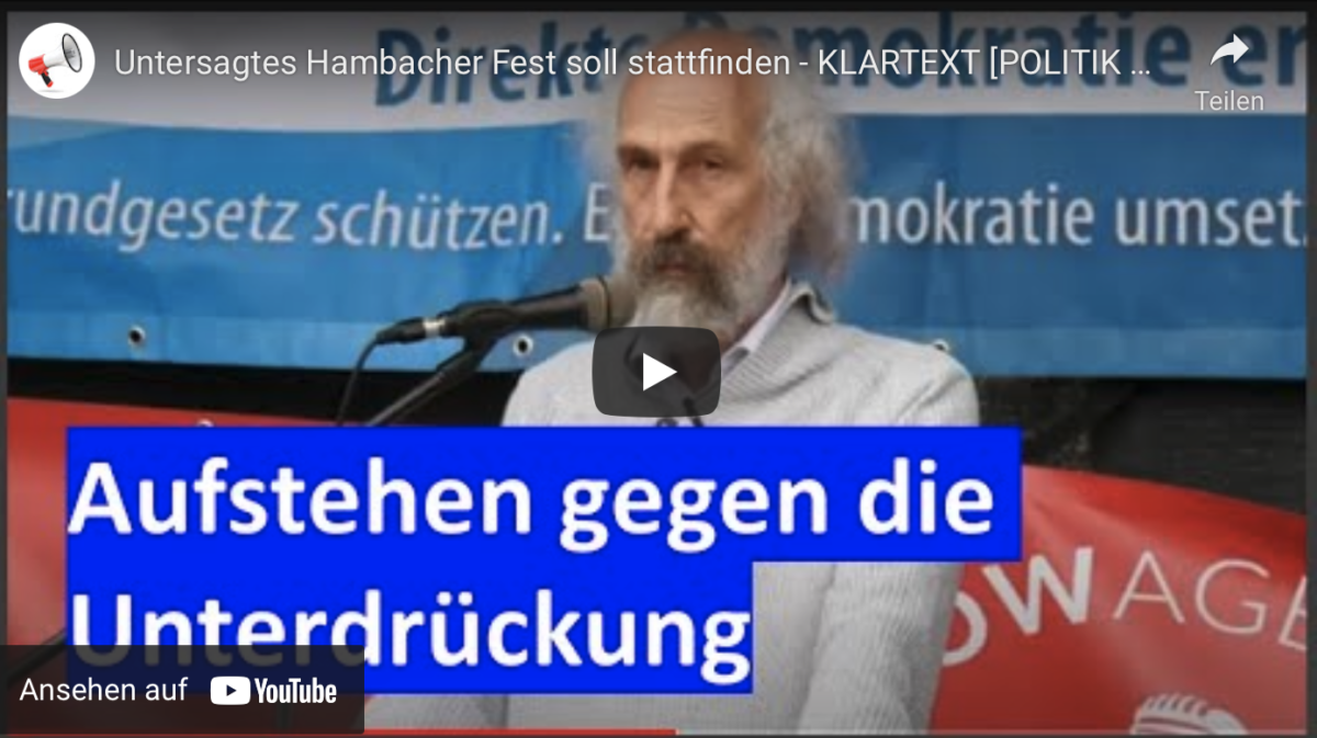 Untersagtes Hambacher Fest soll stattfinden!