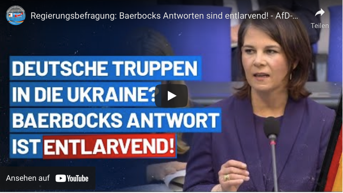 Regierungsbefragung: Baerbocks Antworten sind entlarvend!
