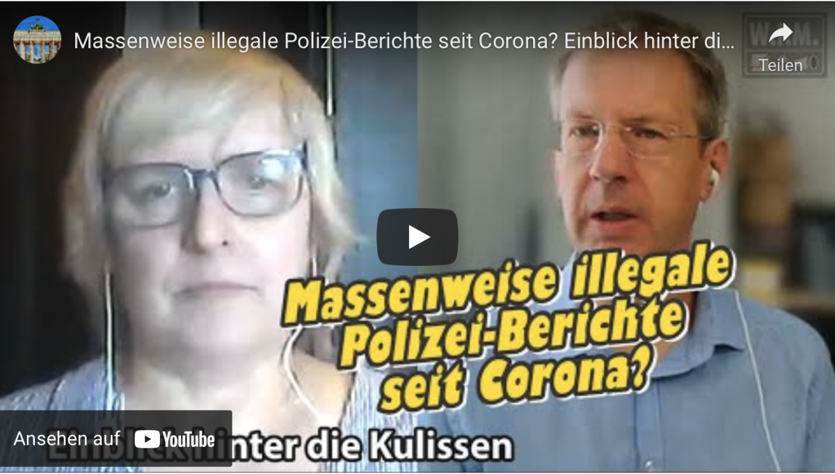 Massenweise illegale Polizei-Berichte seit Corona? Einblick hinter die Kulissen