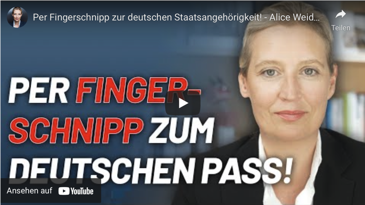 Per Fingerschnipp zur deutschen Staatsangehörigkeit!