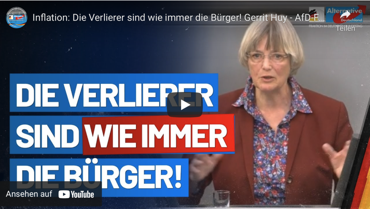 Inflation: Die Verlierer sind wie immer die Bürger!