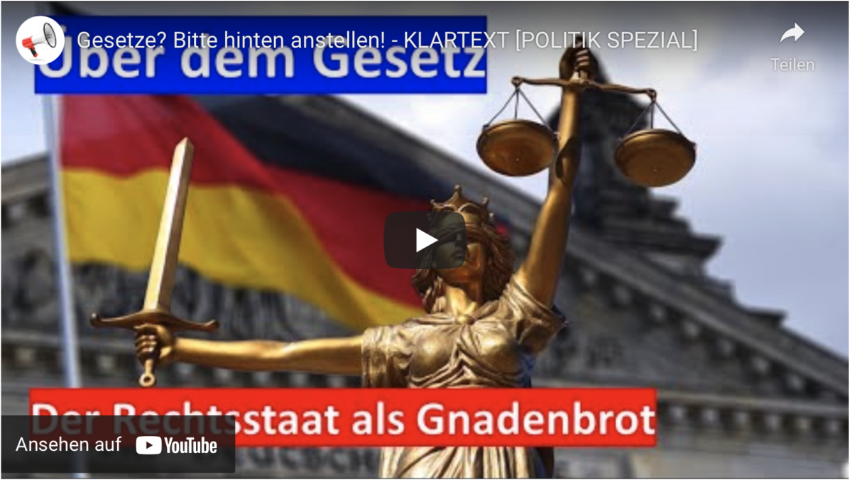 Gesetze? Bitte hinten anstellen!