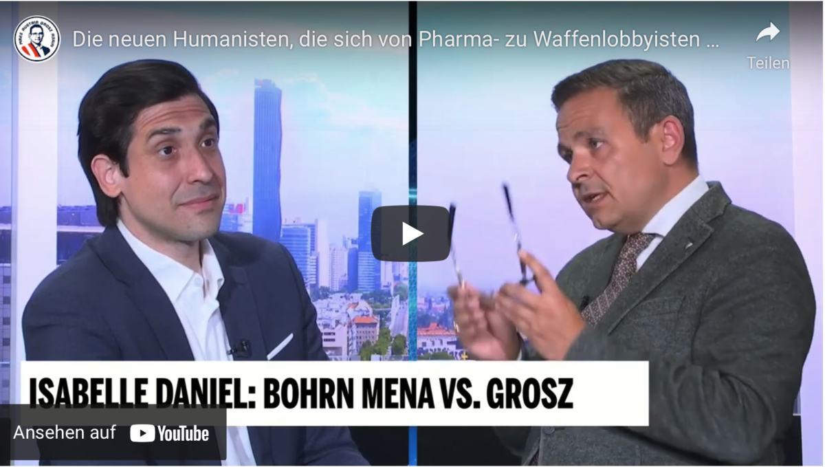 Die neuen Humanisten, die sich von Pharma- zu Waffenlobbyisten entwickelt haben!