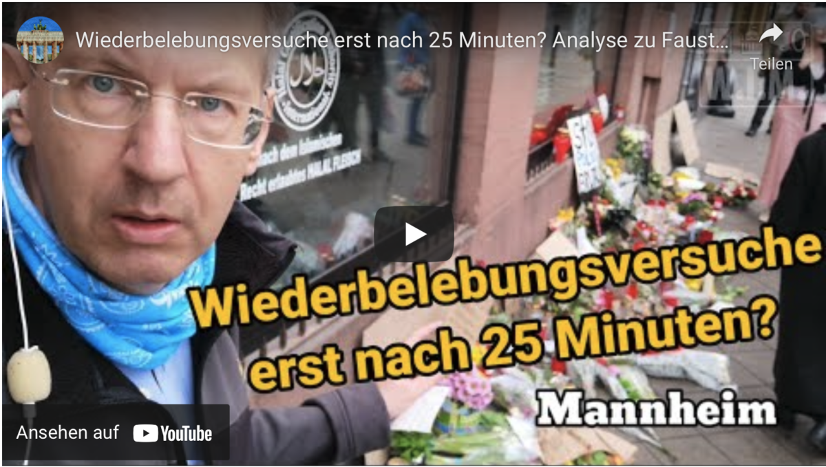 Wiederbelebungsversuche erst nach 25 Minuten? Analyse zu Faustschlägen von Polizisten in Mannheim