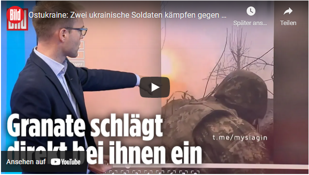 Ostukraine: Zwei ukrainische Soldaten kämpfen gegen russischen Vormarsch
