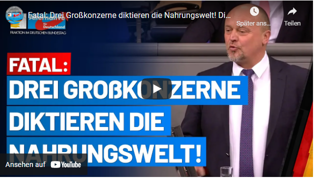 Fatal: Drei Großkonzerne diktieren die Nahrungswelt!