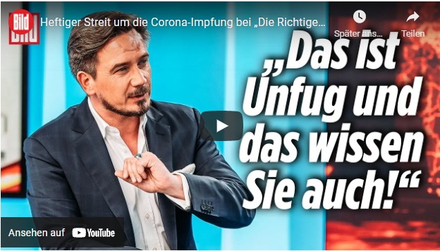 Heftiger Streit um die Corona-Impfung bei „Die Richtigen Fragen“
