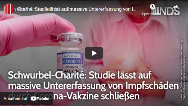 Charité: Studie lässt auf massive Untererfassung von Impfschäden durch Corona-Vakzine schließen!