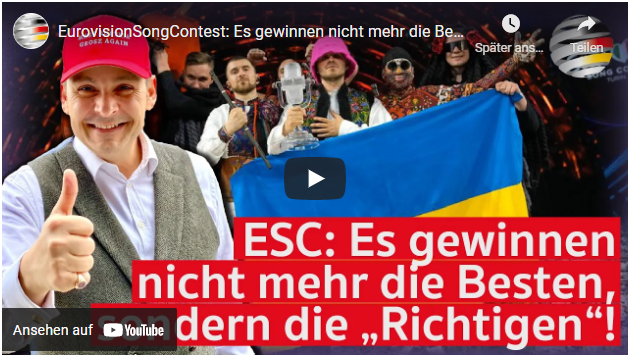 EurovisionSongContest: Es gewinnen nicht mehr die Besten, sondern die „Richtigen“!