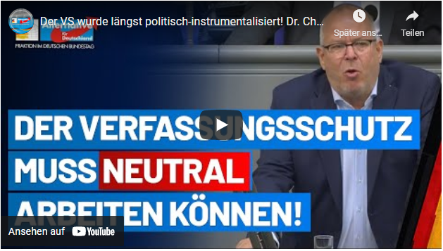 Der VS wurde längst politisch-instrumentalisiert!