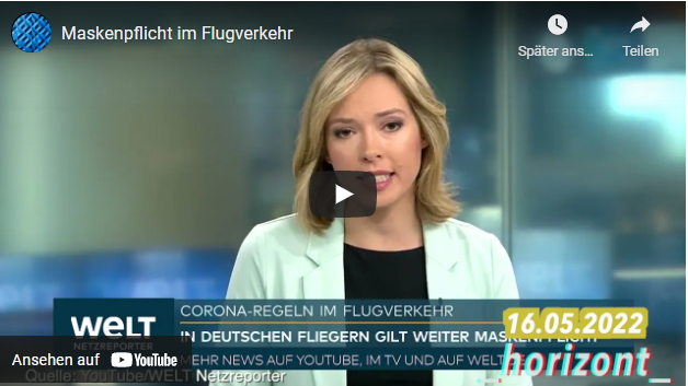 Maskenpflicht im Flugverkehr!
