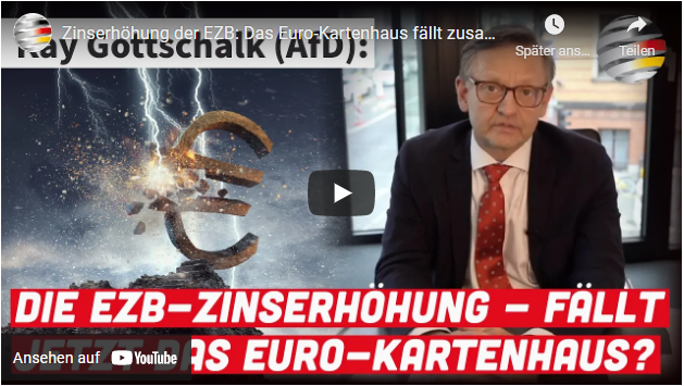 Zinserhöhung der EZB: Das Euro-Kartenhaus fällt zusammen!