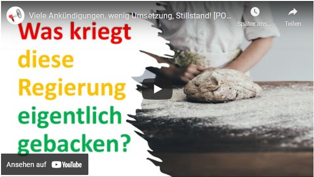Viele Ankündigungen, wenig Umsetzung, Stillstand!