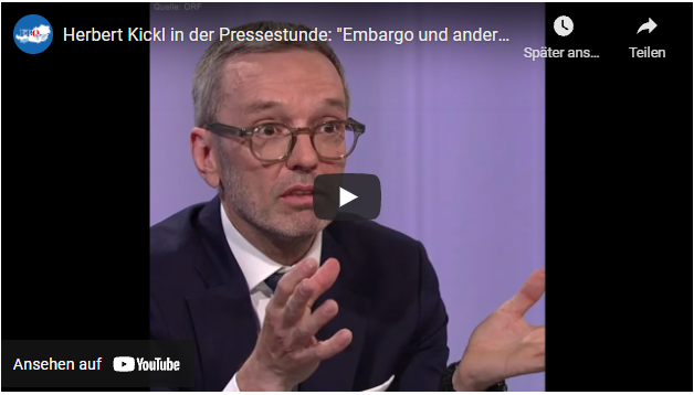 „Embargo und andere Sanktionen werden den Krieg nicht beenden!“