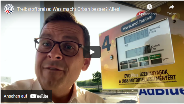 Treibstoffpreise von 1,25 Euro in Ungarn: Was macht Orban besser?