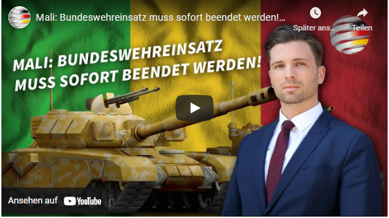 Mali: Bundeswehreinsatz muss sofort beendet werden!