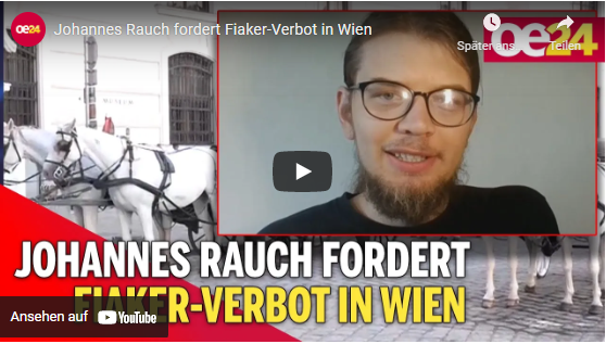 Johannes Rauch fordert Fiaker-Verbot in Wien!