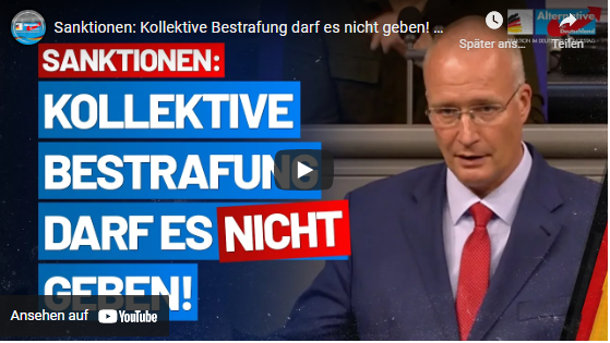 Sanktionen: Kollektive Bestrafung darf es nicht geben! Jörn König – AfD-Fraktion im Bundestag