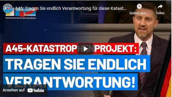 A45: Tragen Sie endlich Verantwortung für diese Katastrophe!