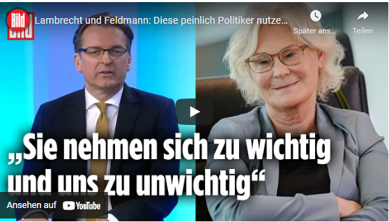 Lambrecht und Feldmann: Diese peinlich Politiker nutzen ihr Amt nur aus!