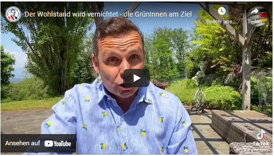 Der Wohlstand wird vernichtet – die GrünInnen am Ziel