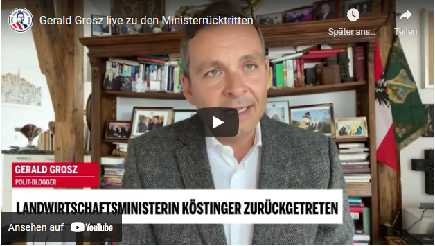 Gerald Grosz live zu den Ministerrücktritten!
