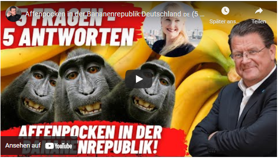 Affenpocken in der Bananenrepublik Deutschland!