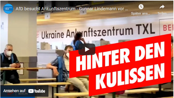 AfD besucht Ankunftszentrum Flughafen Tegel!