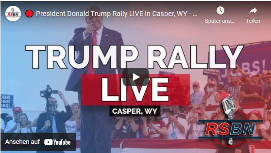 Präsident Donald Trump Kundgebung LIVE in Casper, WY