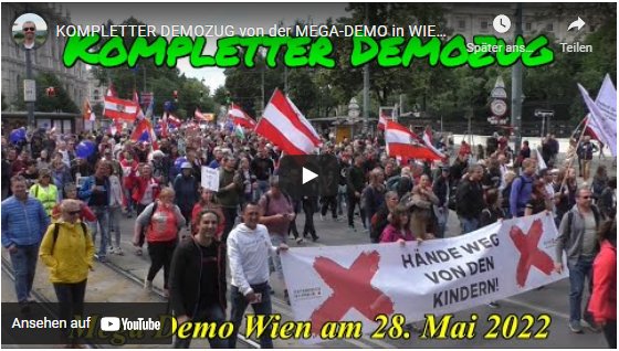 KOMPLETTER DEMOZUG von der MEGA-DEMO in WIEN am 28. Mai 2022