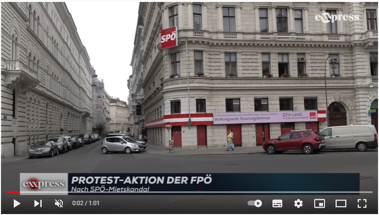 Protest-Aktion der FPÖ