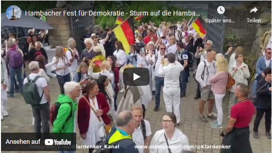 Hambacher Fest für Demokratie – Sturm auf die Hambacher Schlosspforte – 28.05.22