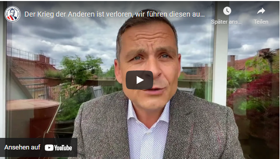 Der Krieg der Anderen ist verloren, wir führen diesen auf unsere Kosten weiter!