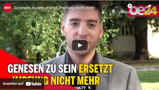 Genesen zu sein ersetzt Impfung nicht mehr!