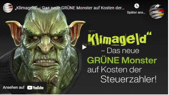 „Klimageld“ – Das neue GRÜNE Monster auf Kosten der Steuerzahler!
