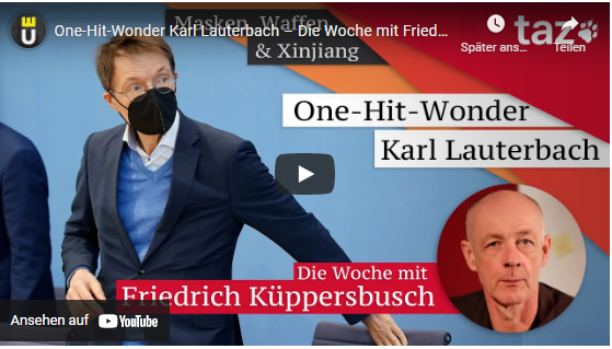 One-Hit-Wonder Karl Lauterbach – Die Woche mit Friedrich Küppersbusch!