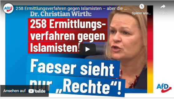 258 Ermittlungsverfahren gegen Islamisten – aber die Ministerin sieht nur „Rechte“!