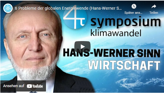 6 Probleme der globalen Energiewende (Hans-Werner Sinn)