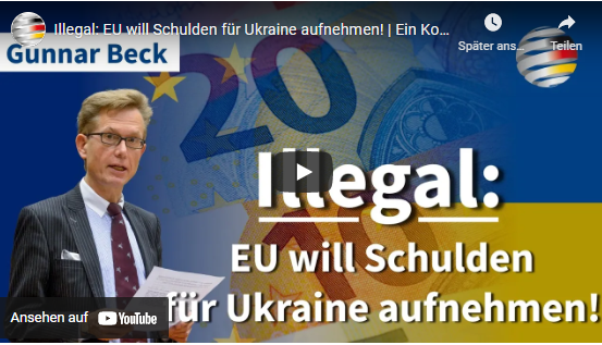 Illegal: EU will Schulden für Ukraine aufnehmen! |