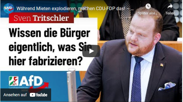 Während Mieten explodieren, machen CDU-FDP das!