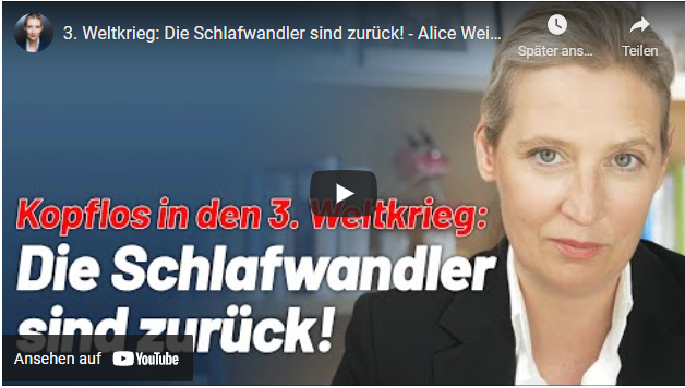 3. Weltkrieg: Die Schlafwandler sind zurück!