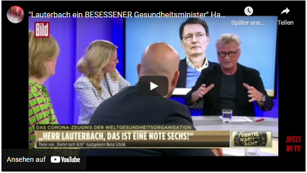 „Lauterbach ein BESESSENER Gesundheitsminister“