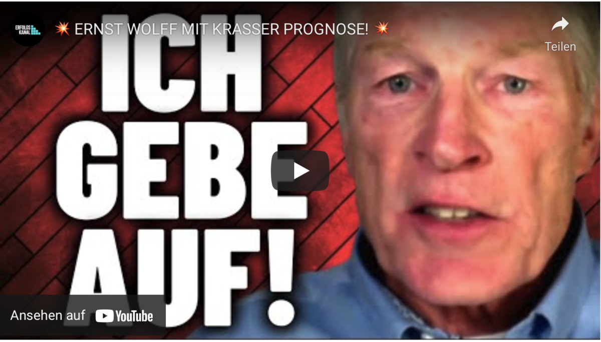 ERNST WOLFF MIT KRASSER PROGNOSE!